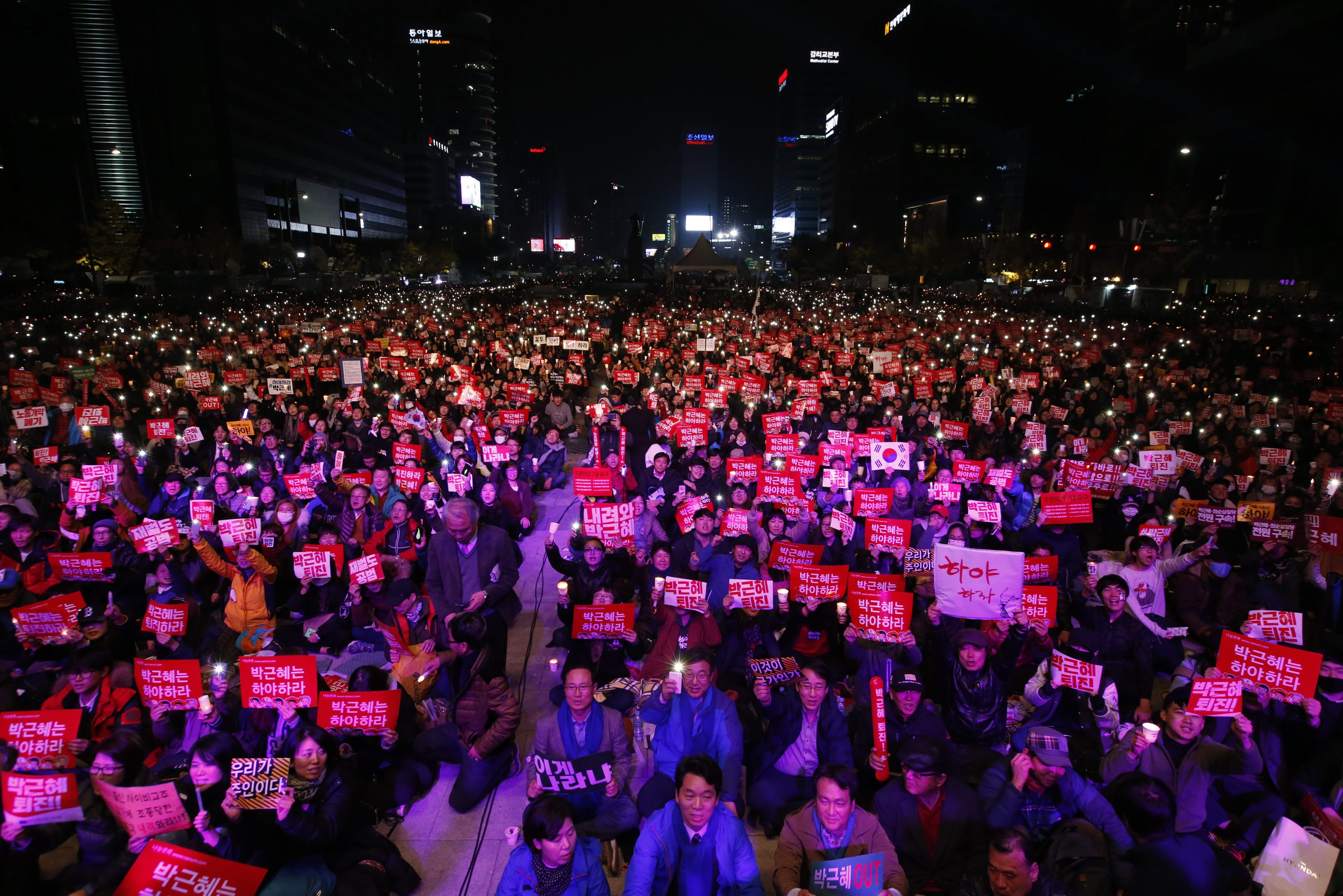 百萬人示威遊行  南韓民眾要朴槿惠立刻下台