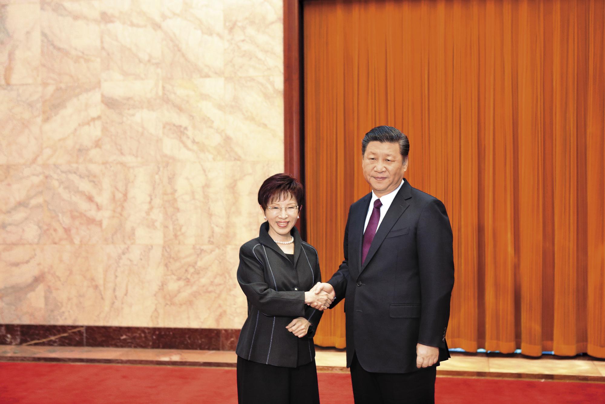 國民黨主席洪秀柱本月1日在北京與中國國家主席習近平會面。