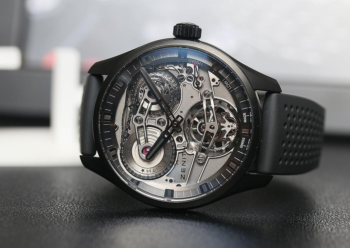 Academy Tourbillon Georges Favre-Jacot芝麻鍊陀飛輪腕錶，黑色陶瓷錶殼，在樣式與配色上都是現代化的設計，而這也是芝麻鍊陀飛輪少見的風格。定價NT$2,651,000。