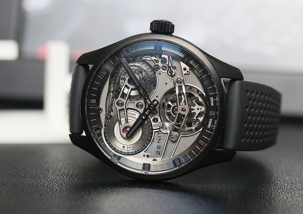 Academy Tourbillon Georges Favre-Jacot芝麻鍊陀飛輪腕錶，黑色陶瓷錶殼，在樣式與配色上都是現代化的設計，而這也是芝麻鍊陀飛輪少見的風格。定價NT$2,651,000。