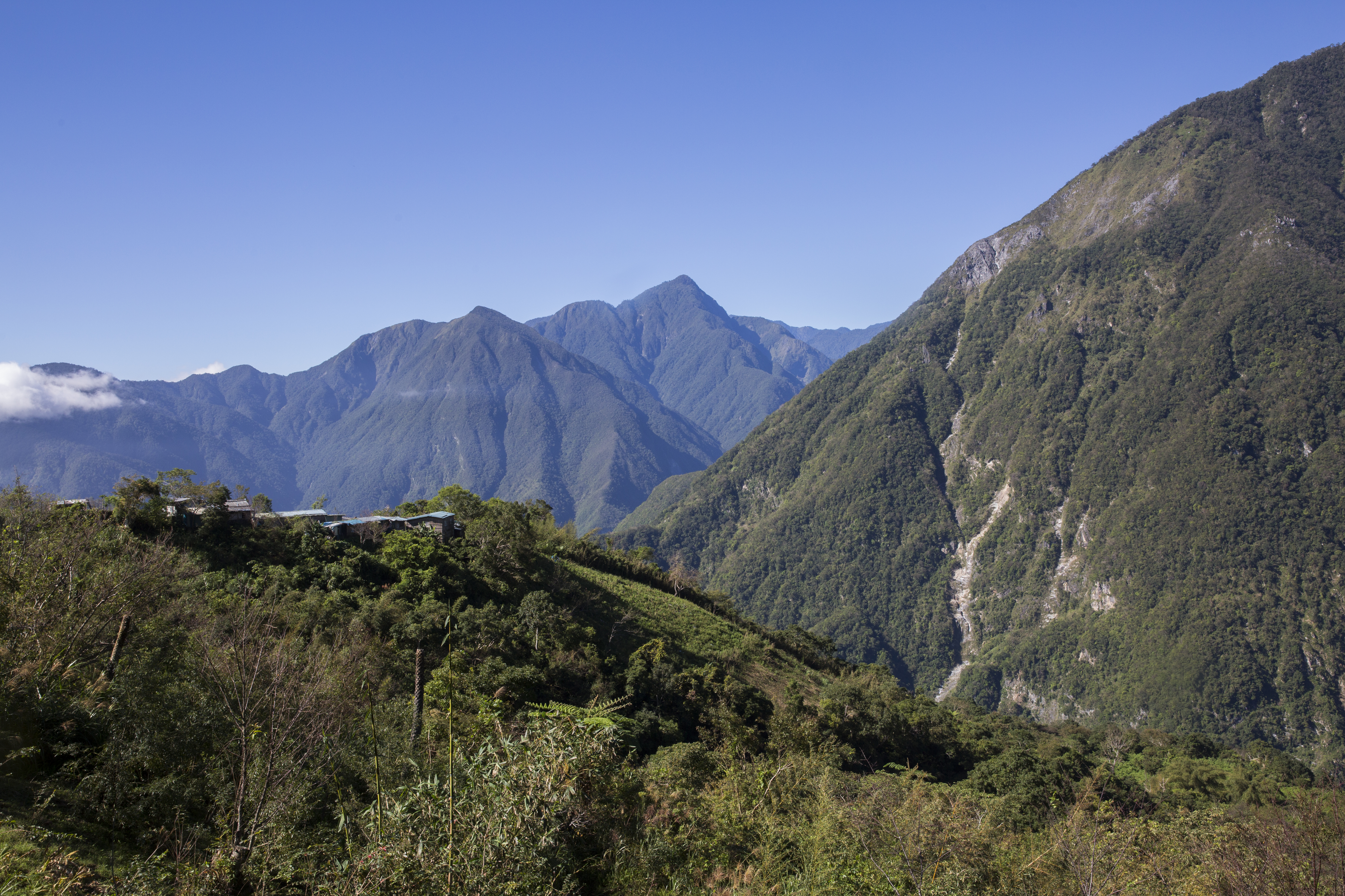 四周環繞的山林就是同禮部落族人的土地、獵場、耕地，過去流傳的祖訓是「土地是血，山林是家，要好好守護」。