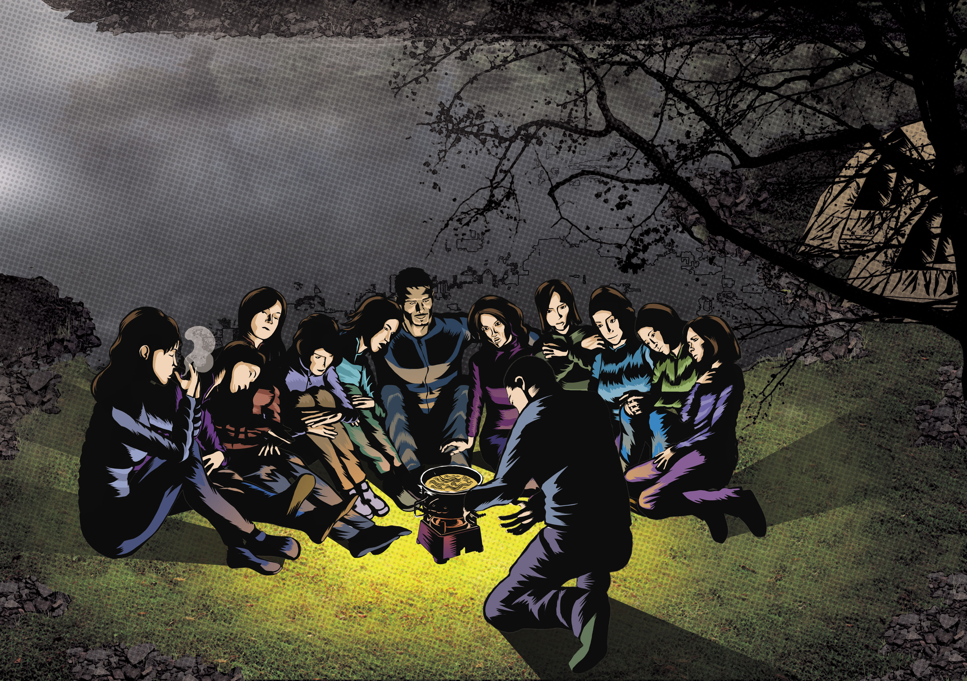 超瞎！1碗泡麵撐過6°C寒夜　10女1男登山遭丟包險喪命