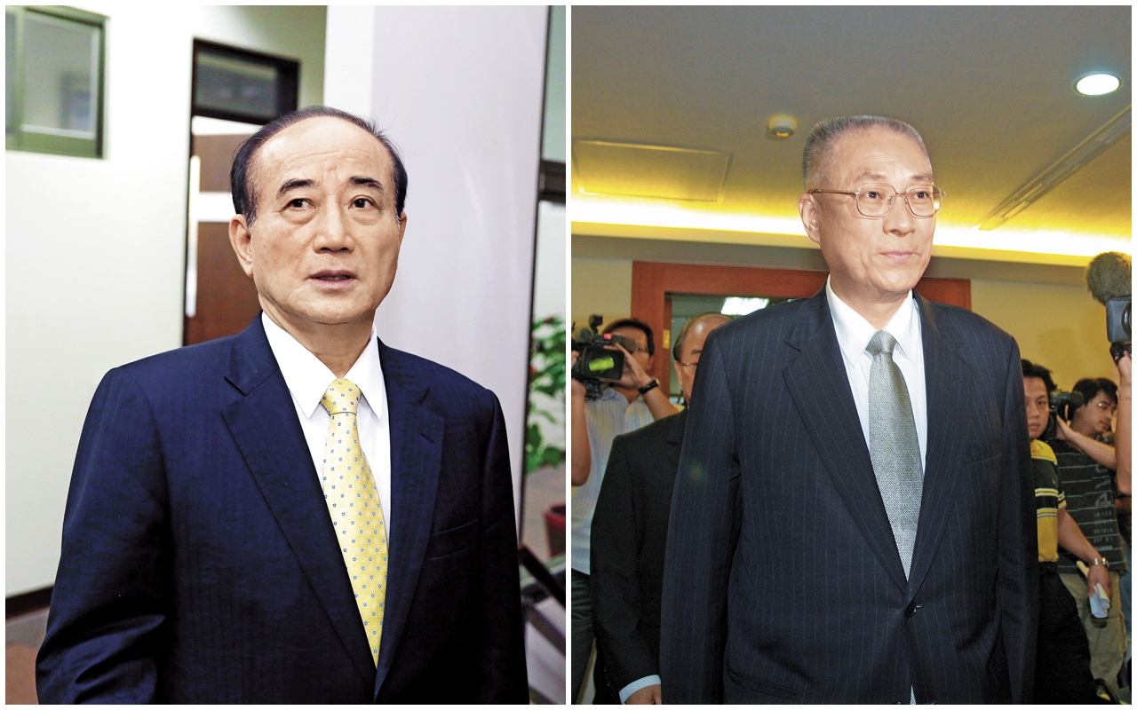 前立法院長王金平（左）與吳敦義（右）關係很好，立院黨團也傾向支持郝吳聯盟。