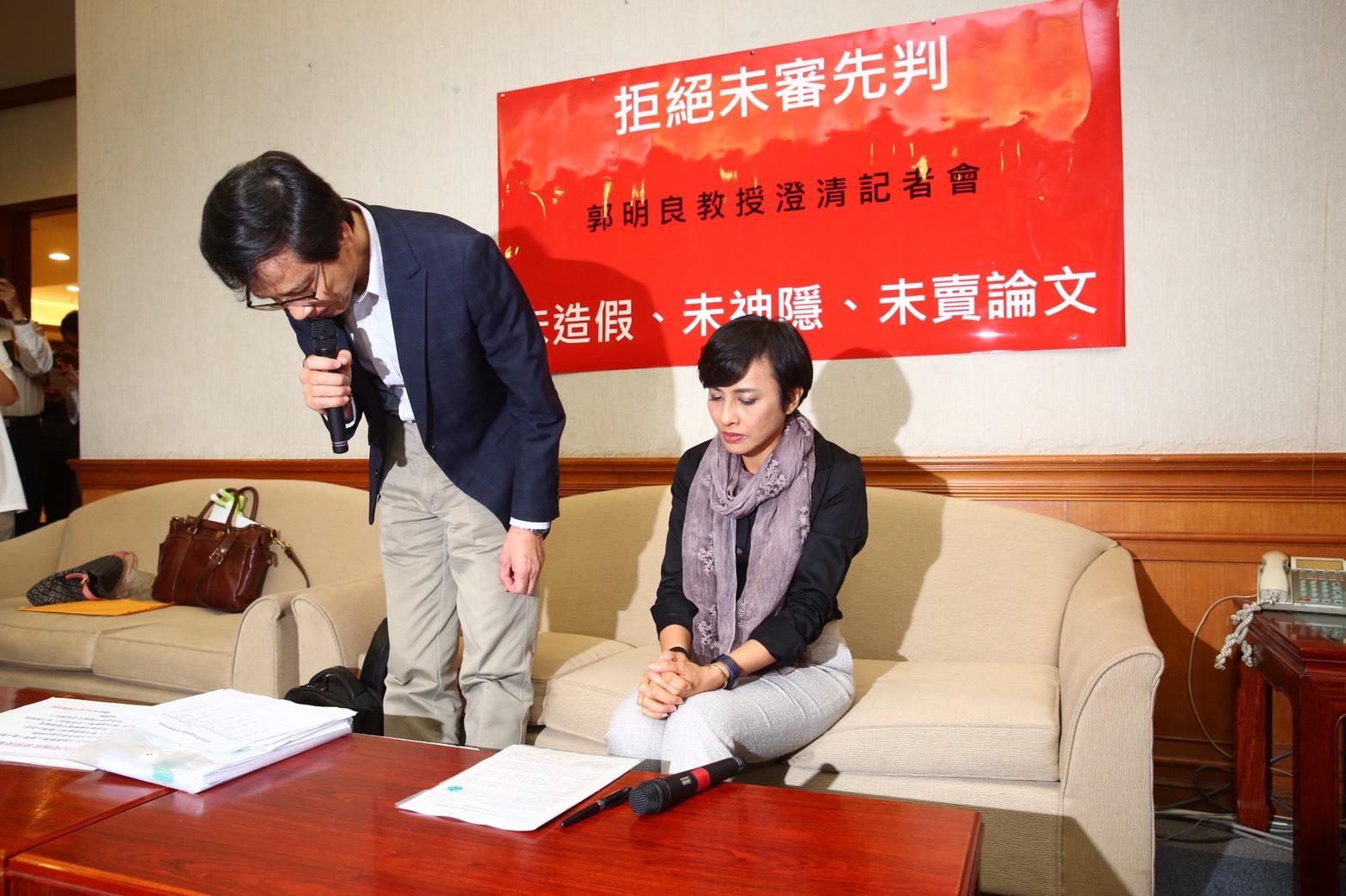 郭明良認為媒體報導對他抹黑、不實指控越來越多，且造成他與家人、同窗好友名譽陪葬，因此他決定出來說清楚。