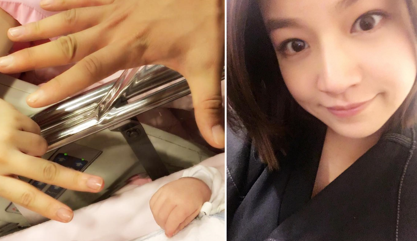 陳妍希當媽啦！產下3955克男嬰