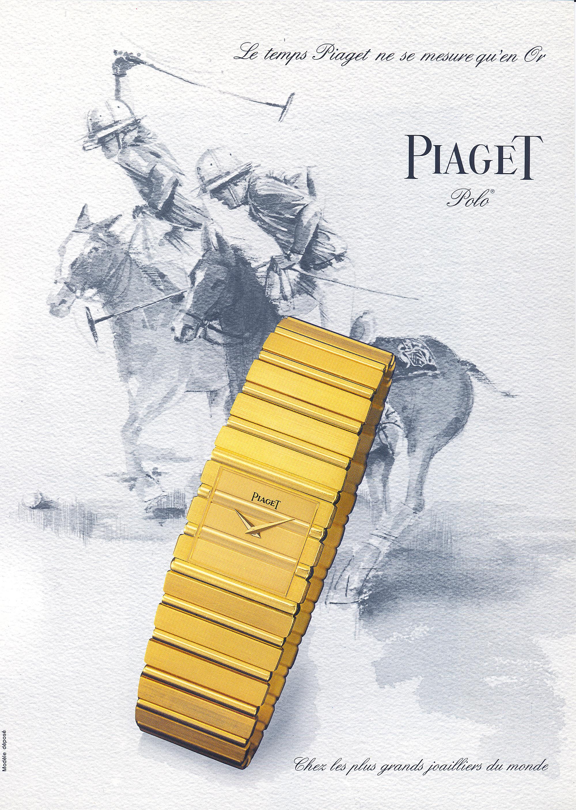 伯爵的POLO系列源自於1979年當時的總裁Yves G. Piaget對於馬匹的深厚情感,同時也希望打造出一款更有時尚感的高階運動腕錶。