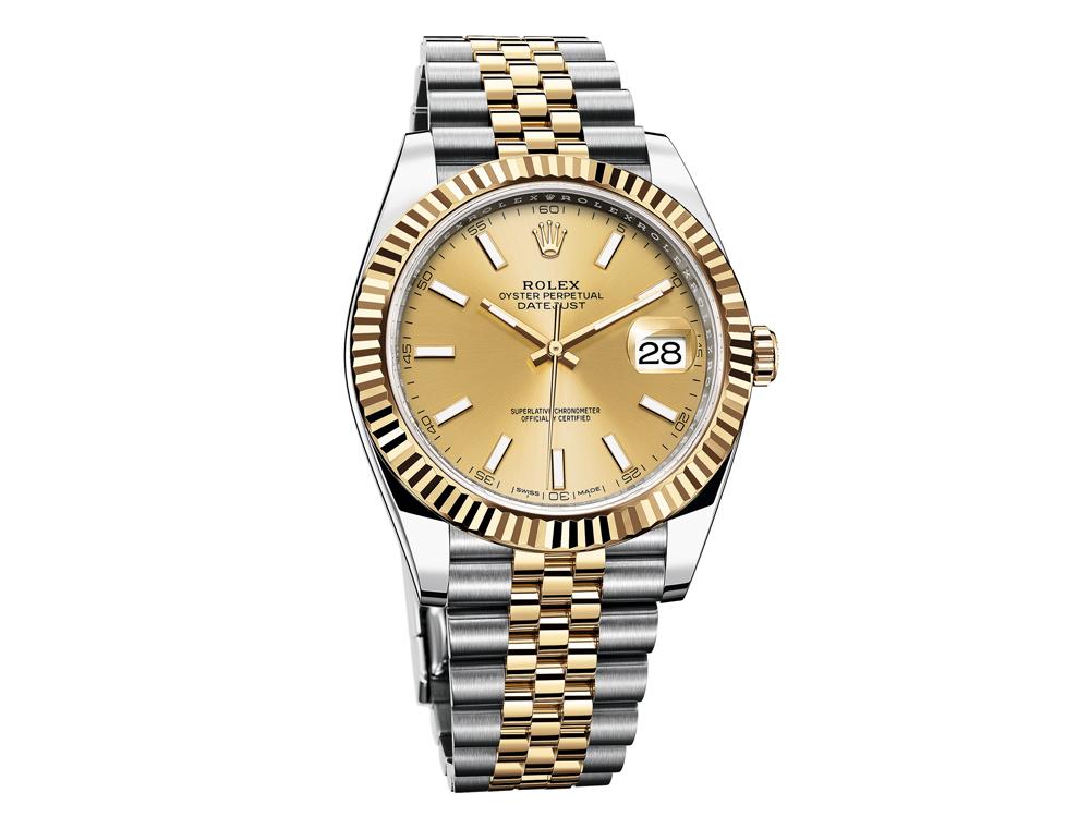 ROLEX Oyster Perpetual Datejust41 126333 3235自動上鍊機芯/不鏽鋼+18K黃金材質/錶徑41mm/時間、日期顯示/頂級天文台精密時計認證/藍寶石水晶錶鏡/防水100米/建議售價:NT$399,000