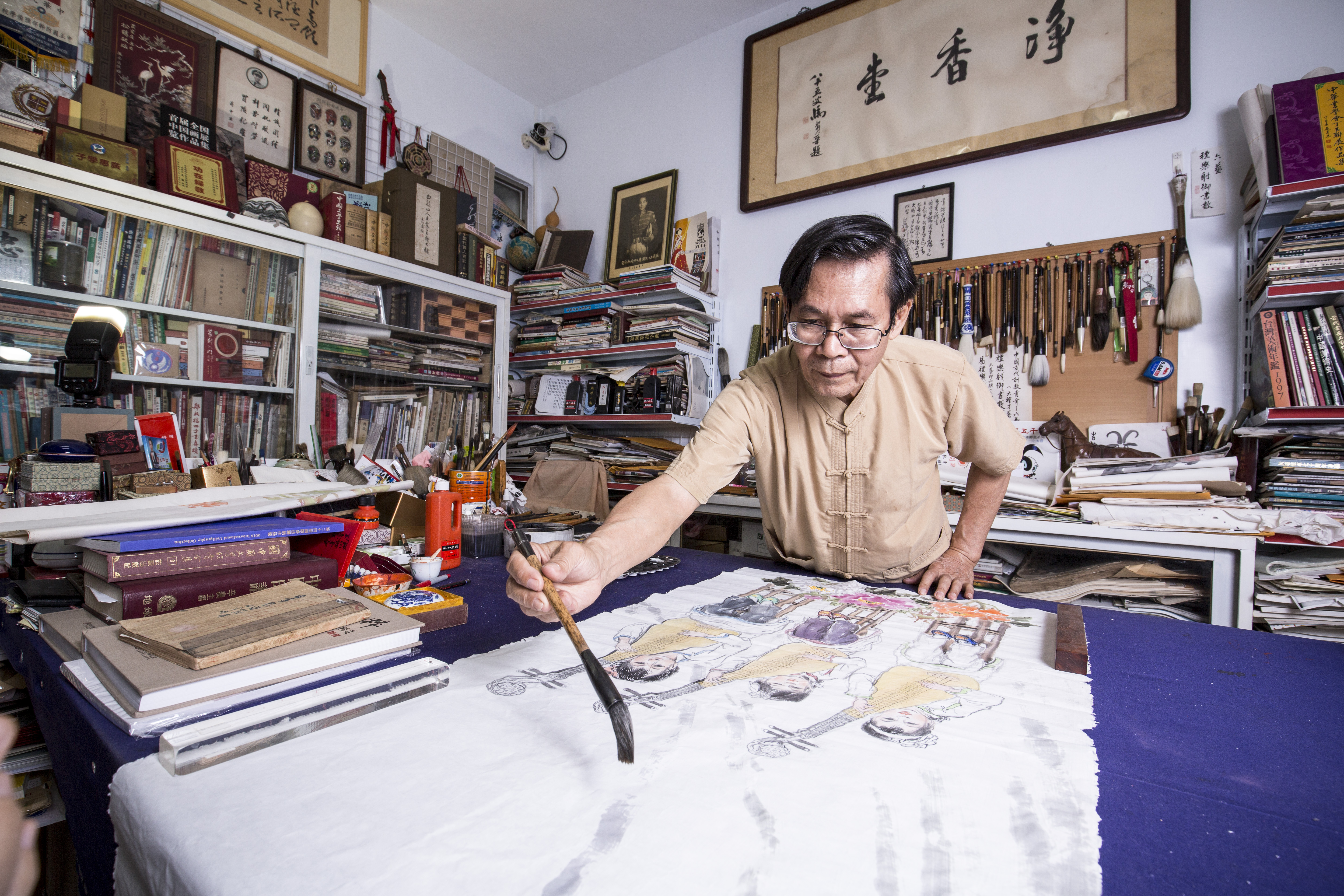 【愛國獎券畫家番外篇】上門求墨寶？先過老畫家「感覺」這一關