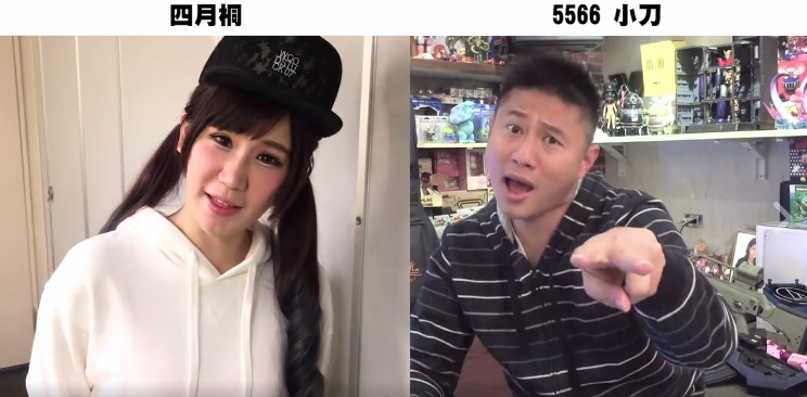 小刀(左)隱身幕後許久,為了幫胖虎、老田助陣,難得開口唱歌。(圖:翻攝自臉書)
