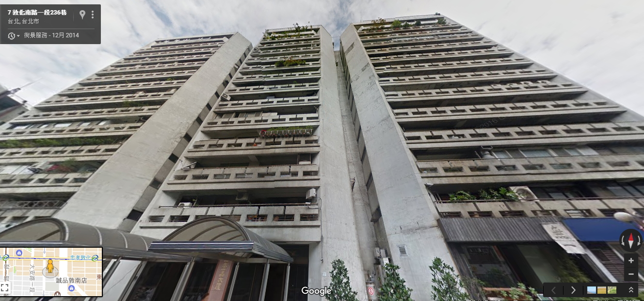 朱婉清當年常在連戰的一品大廈家中廚房盯出菜進度。(翻攝自Google Map)