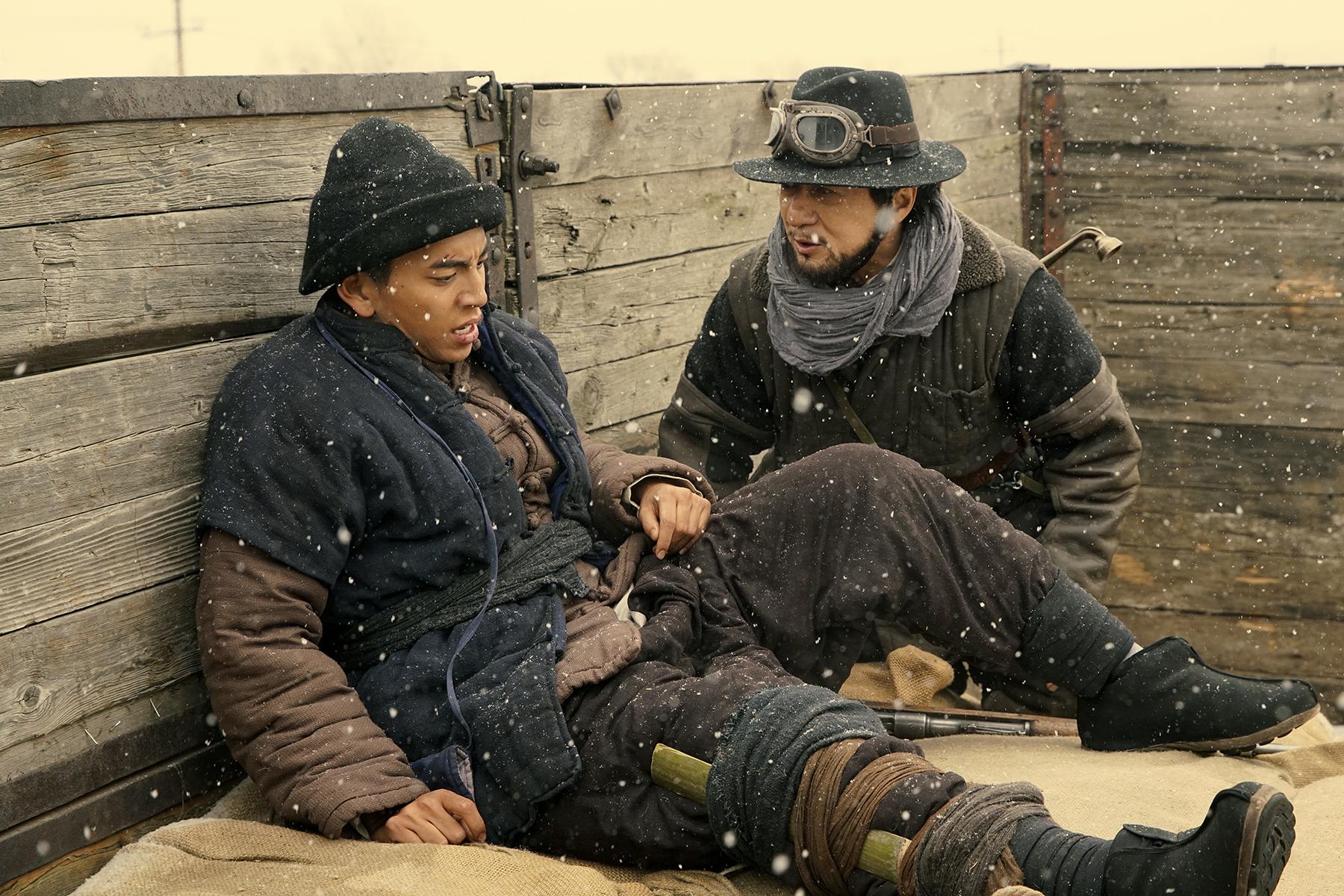 王大陸在片中演出八路軍,加入成龍率領的游擊隊一起對抗日軍。(海樂)