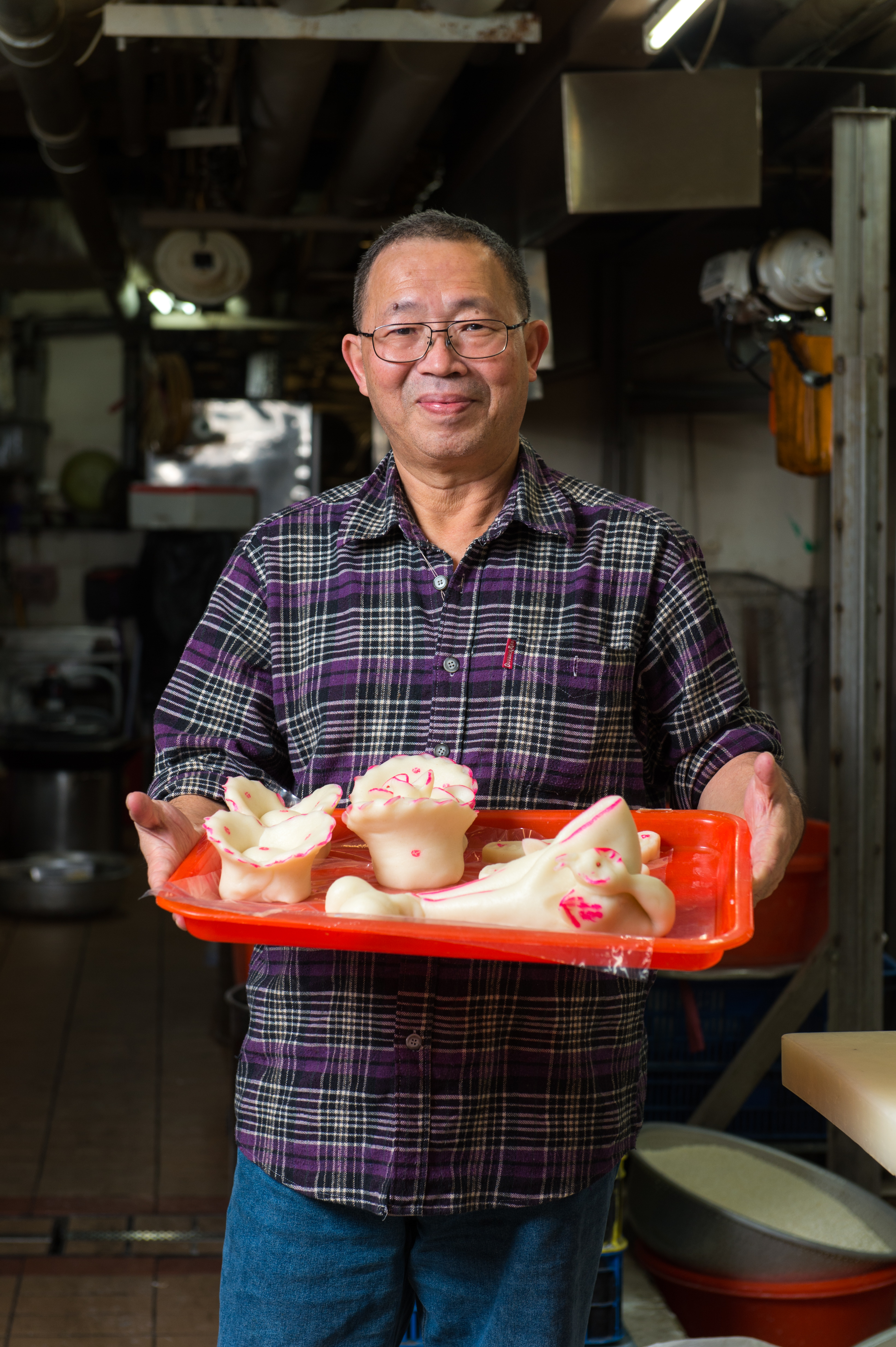 「合興糕糰店」老闆任台興。