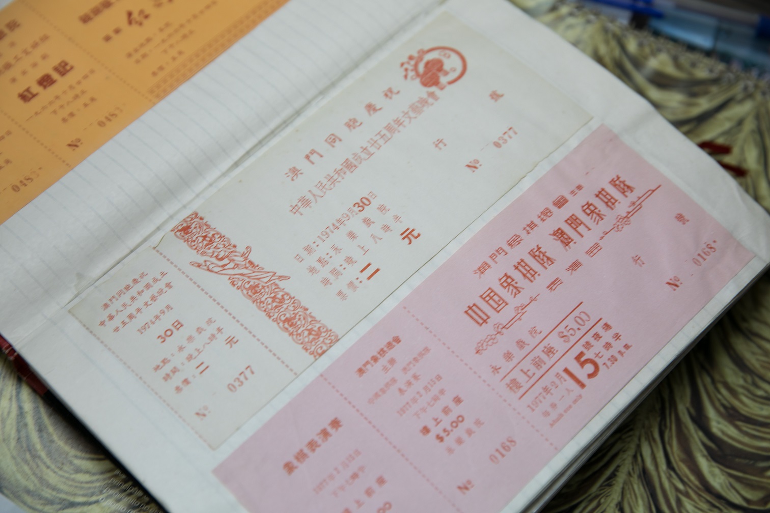 舊時的老戲票，到現在仍保存著。
