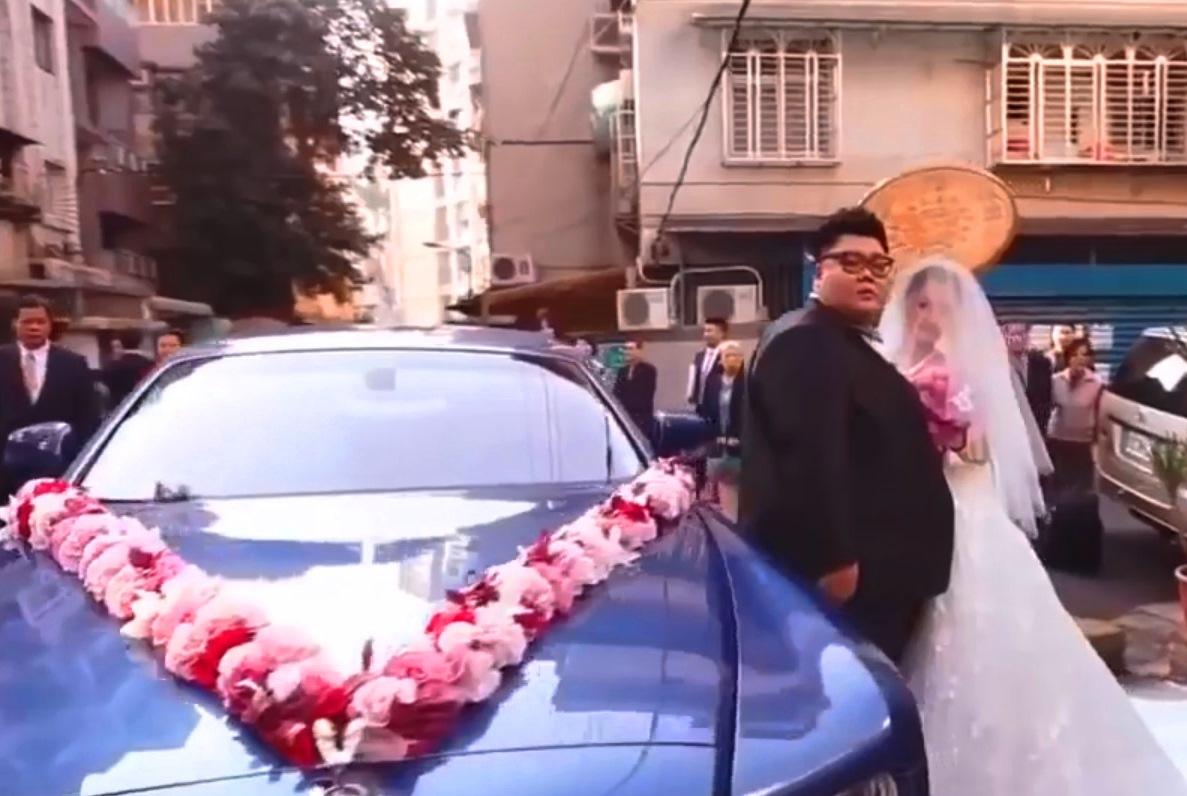 圖為土豪哥結婚時的照片(翻攝網路)