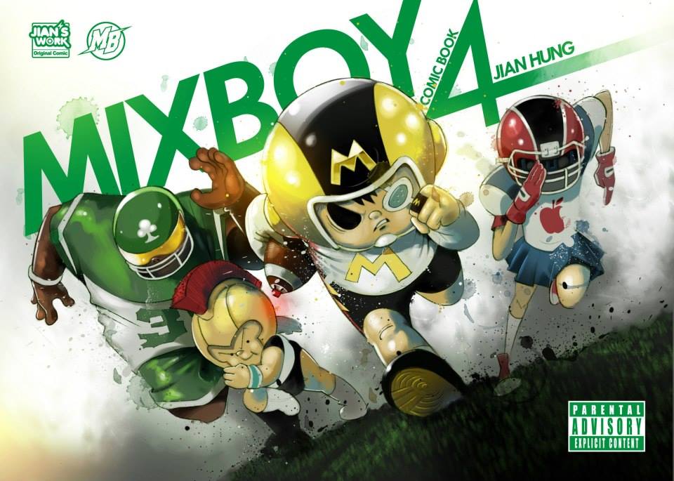 《MIX BOY》採用美漫風格、全彩製作，對洪元建來說是追尋自我的一次試驗。（圖片提供／洪元建）