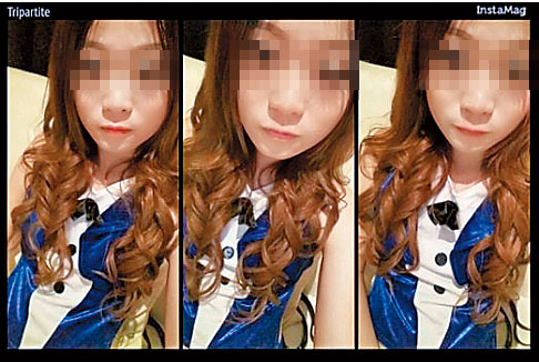 染著金黃長髮、正值雙十年華的邱女，酒店裝扮頗具姿色，但幾段感情都遇人不淑，甚至賠上性命。（翻攝臉書）