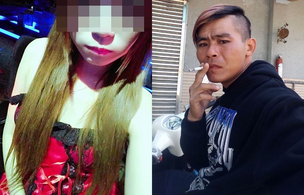 死者邱女為了扶養阿公，下海在酒店工作，濃裝豔抹穿著性感衣服，陪笑賺錢。（翻攝臉書）