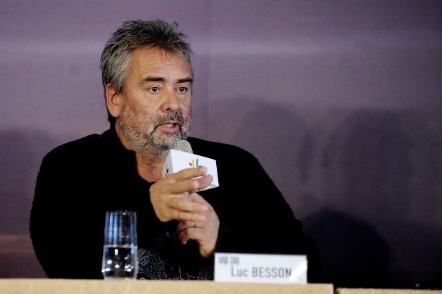 盧貝松在台灣拍攝《露西》留下好印象。（台北市影委會提供）