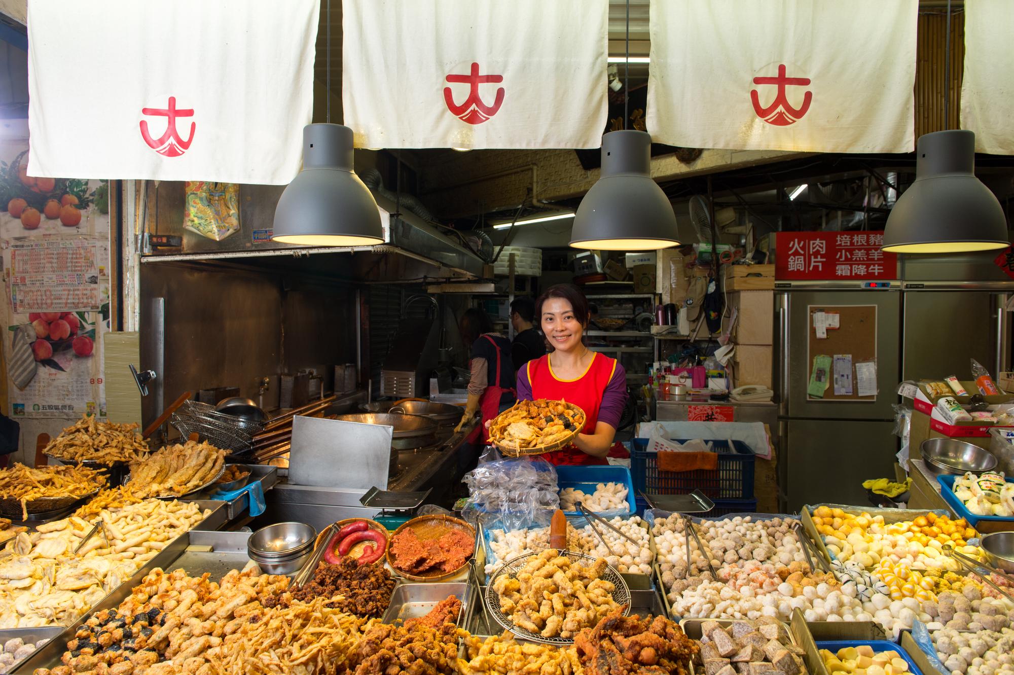 東三水街市場名店之一的大豐魚丸。
