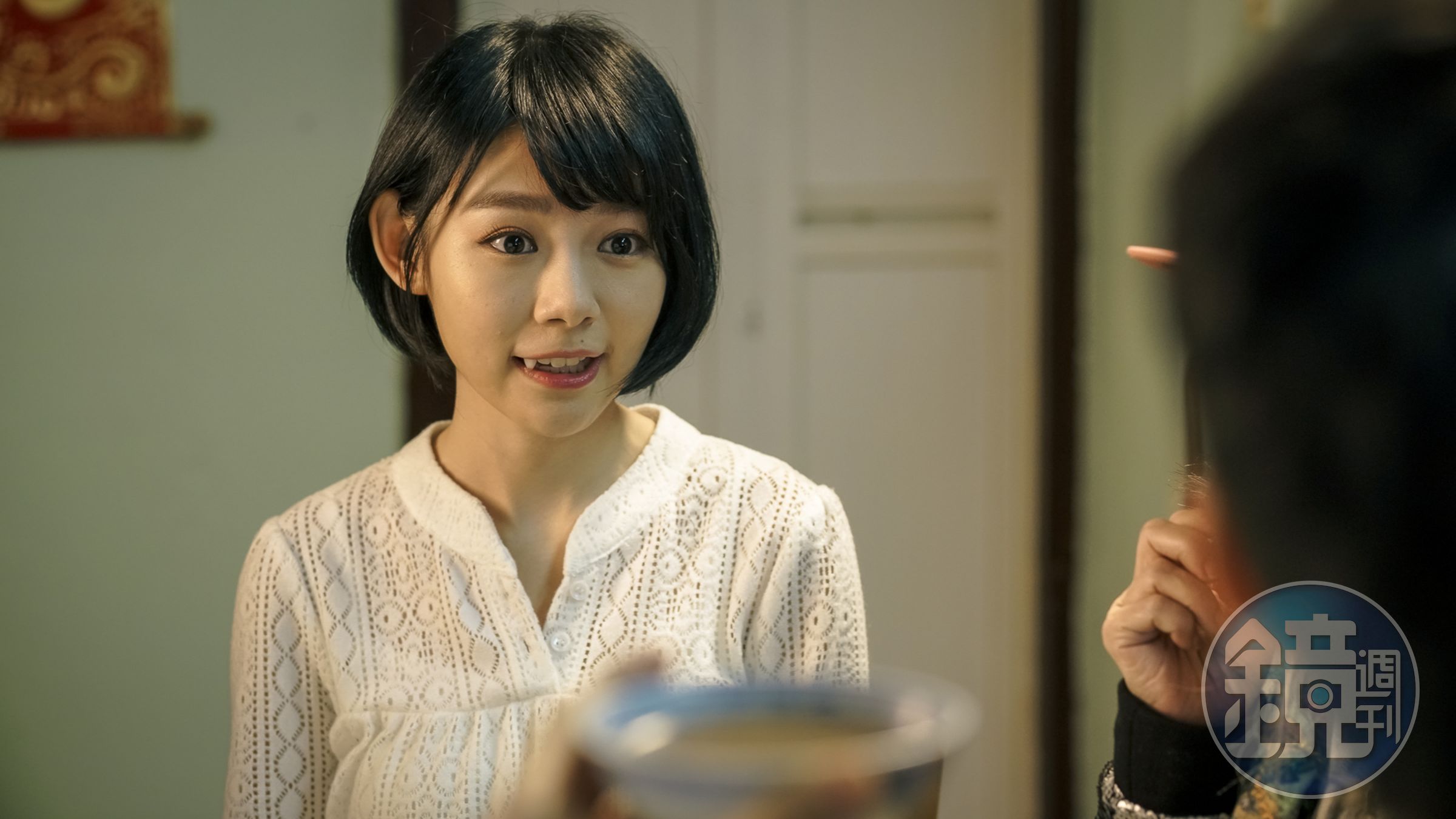 林明禎在新片《救殭清道夫》扮起女殭屍，和新生代小帥哥蔡瀚億談起人鬼戀。