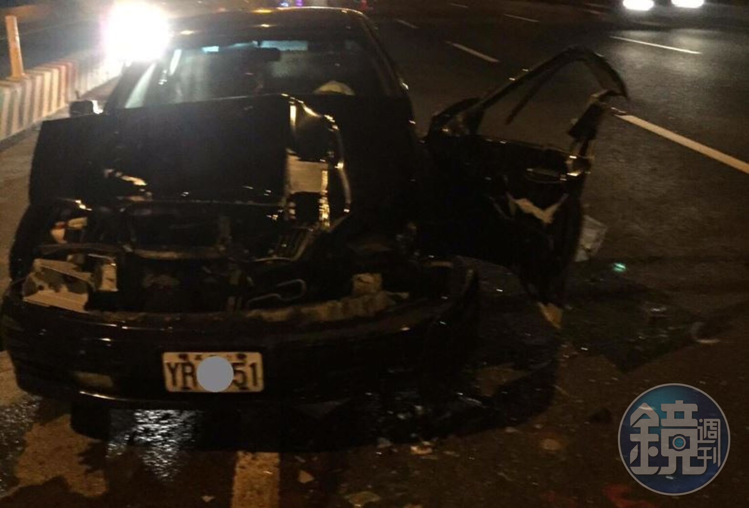 台中鄭姓員警休假酒駕開車上高速公路，引發連環車禍。