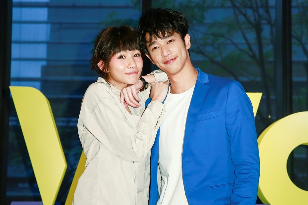 劉以豪（右）和李千娜合作新戲，培養不錯的默契。