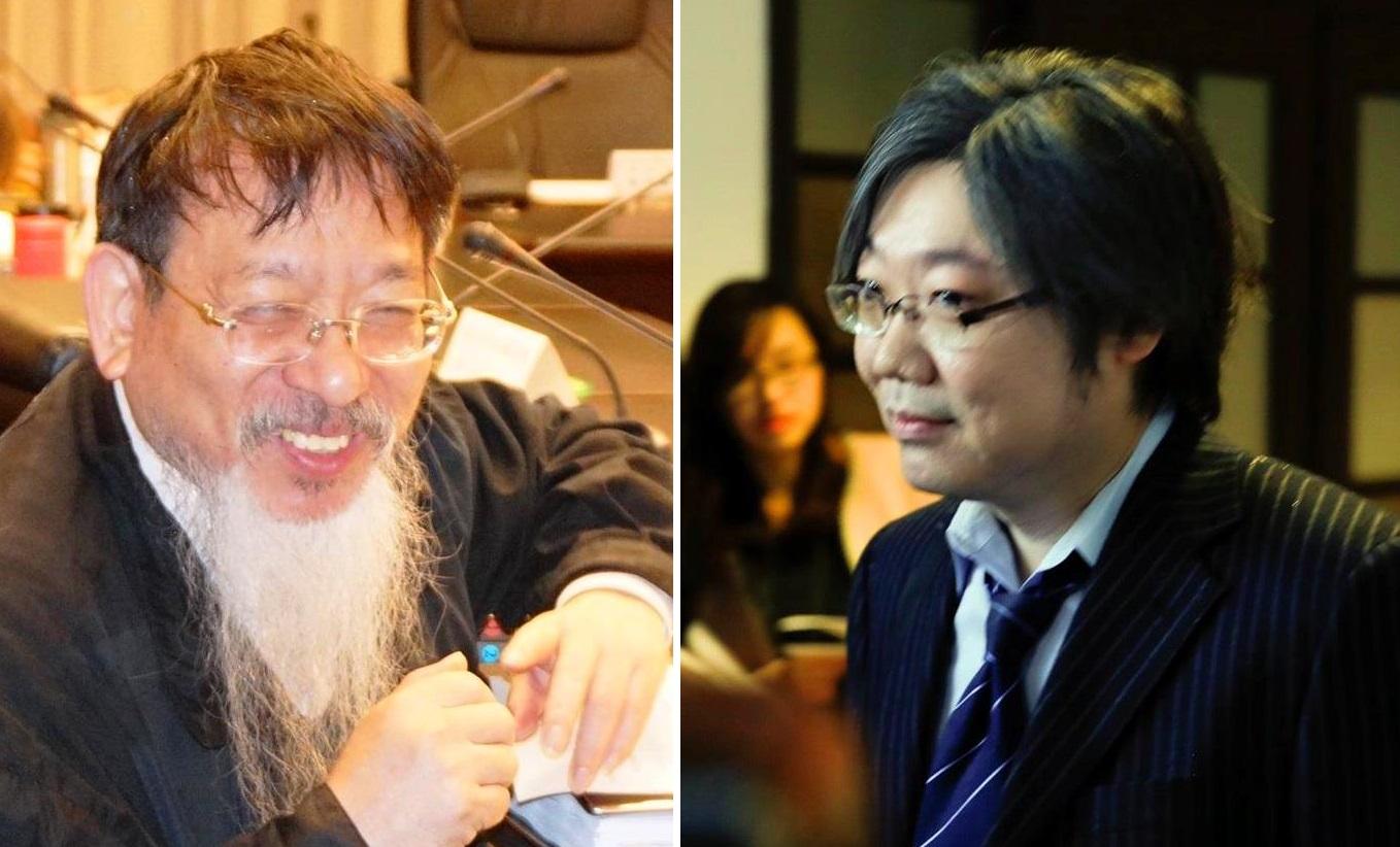 司改國是會議委員張靜律師(左)和蔡英文總統姪子蔡元仕檢察官(右)。