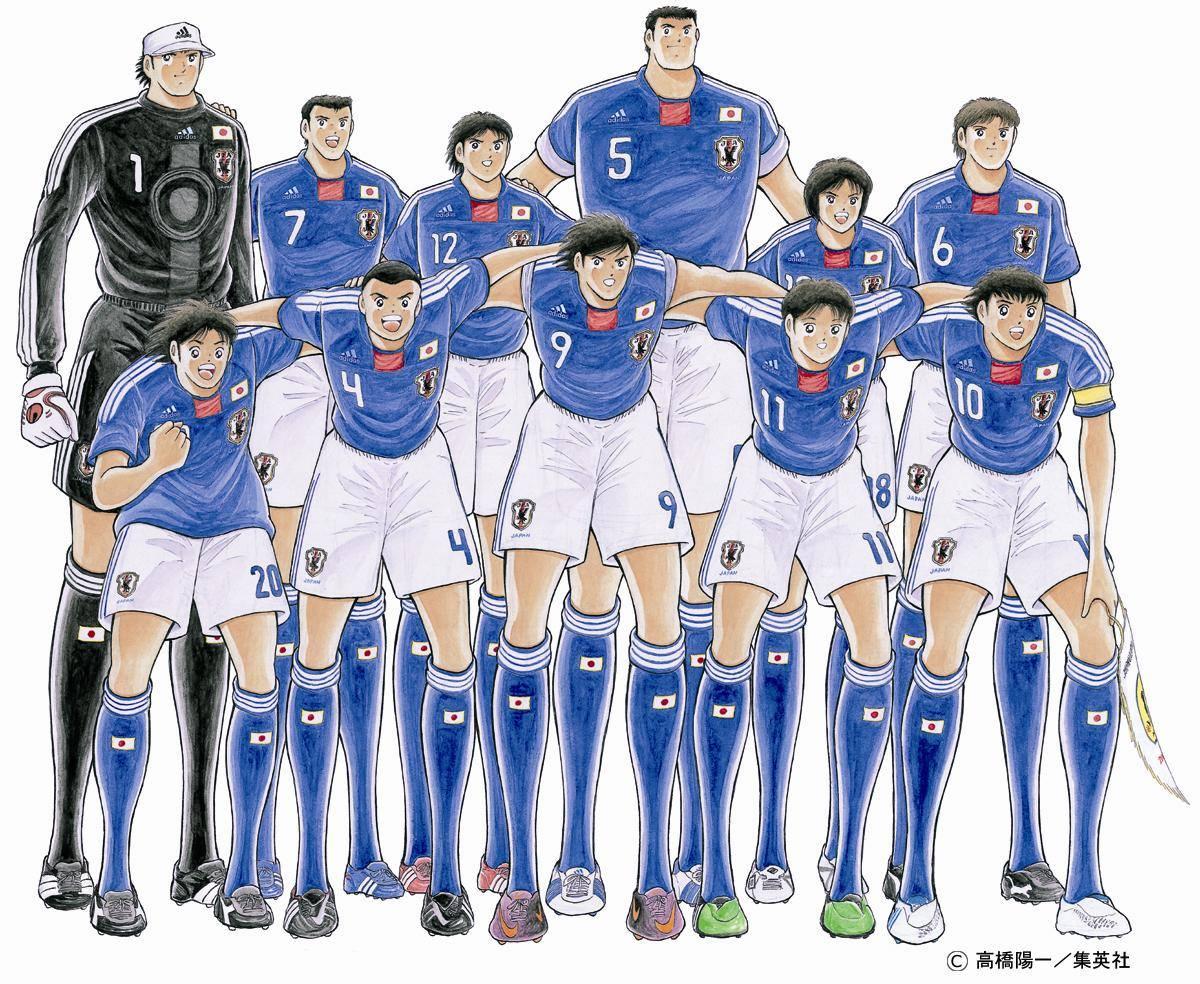 日本經典足球漫畫《足球小將翼》。