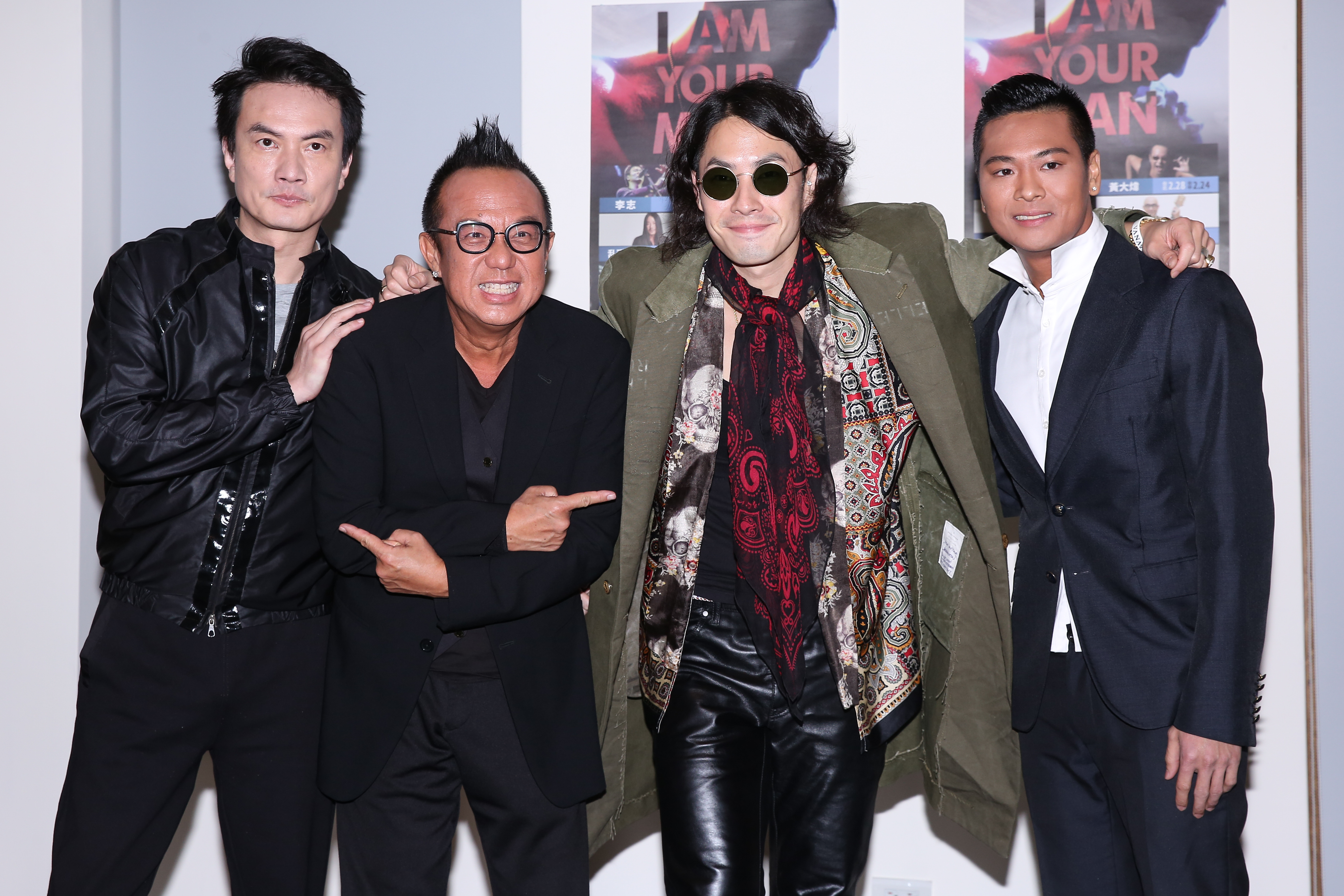 李泉(左起)、黃大煒、吳建豪及POLO上週在Legacy合唱嗨翻全場。 李鍾泉攝