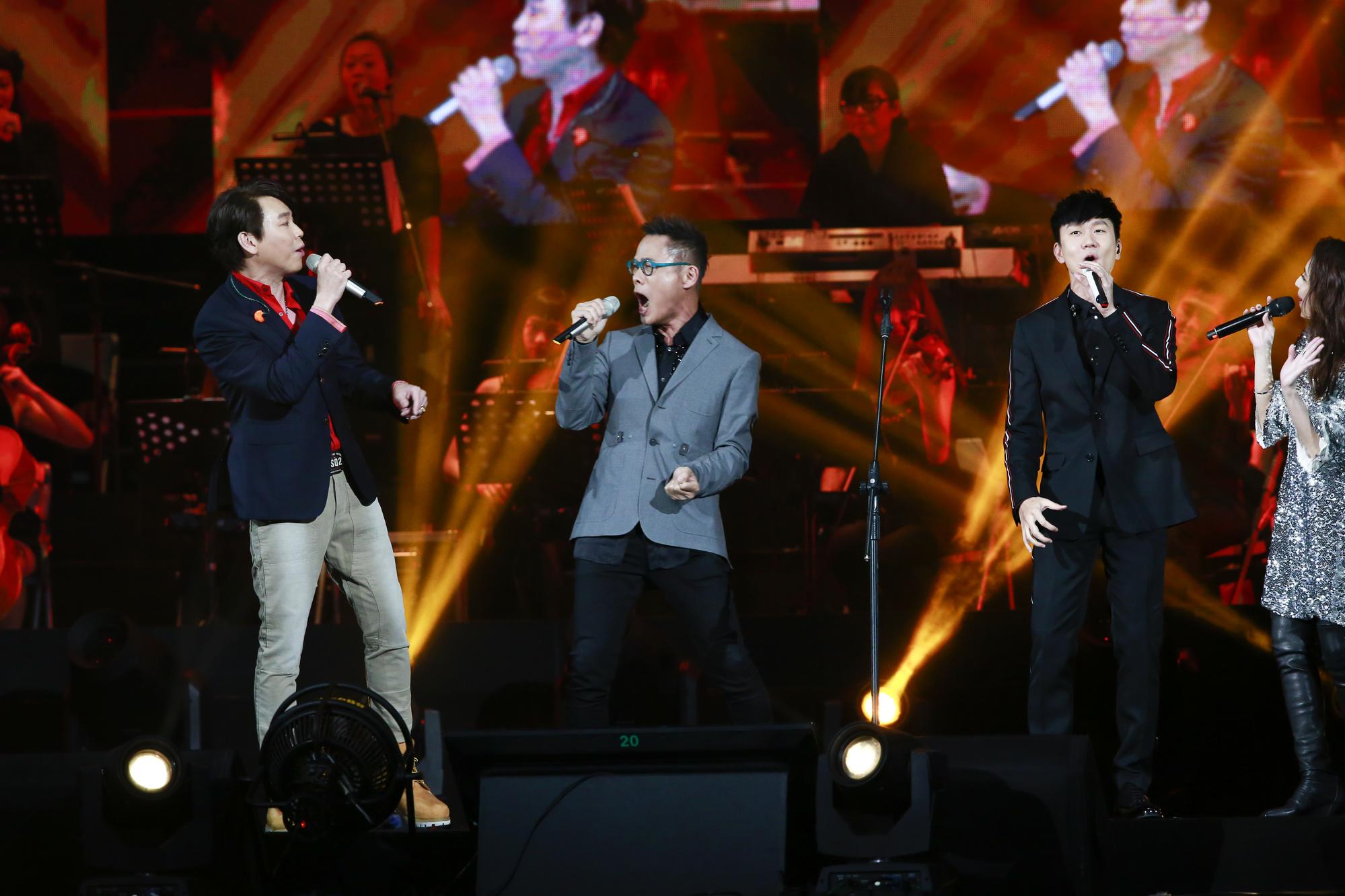 「假如我是羅大佑」演唱會請來歌王陶喆、林俊傑獻唱，向樂壇教父致敬。 蕭志傑攝