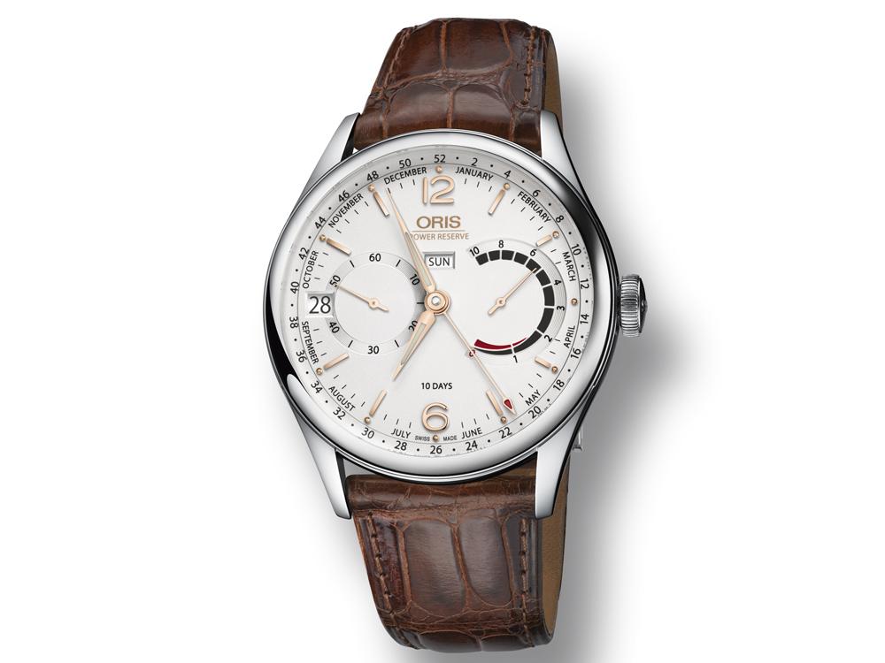 Artelier Calibre 113 商務曆十日鍊腕錶／Calibre 113手上鍊機芯／不鏽鋼材質／錶徑43mm／時間、日期、星期、52週、專利非線性動力儲存顯示／十日動力儲存／藍寶石水晶錶鏡、底蓋／防水50米／建議售價：未定
