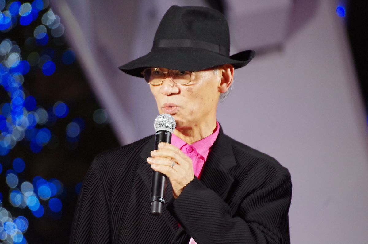 導演富野由悠季在開幕現場與粉絲發表感言。