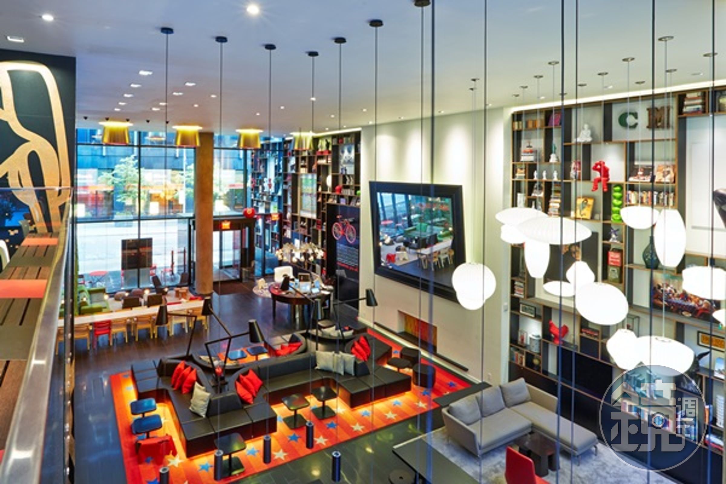 來自歐洲的酒店潮牌citizenM，最快今年5月在台北西門町開幕。（圖為紐約時代廣場的citizenM）