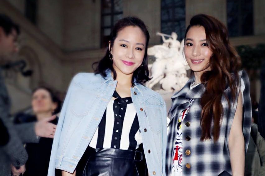 田馥甄在臉書上po出與林嘉欣的合照（翻攝自田馥甄臉書）。