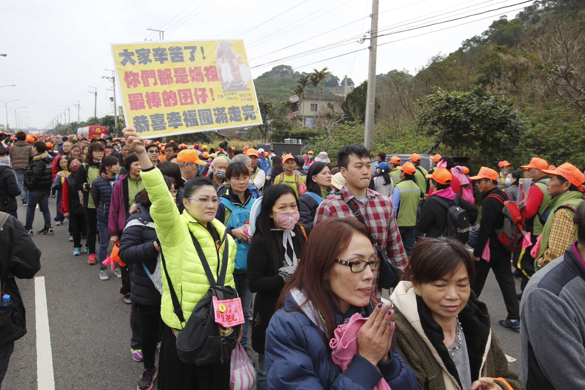 白沙屯媽祖回鑾拱天宮，徒步隨香12天的香客們也完成對自己的期許。