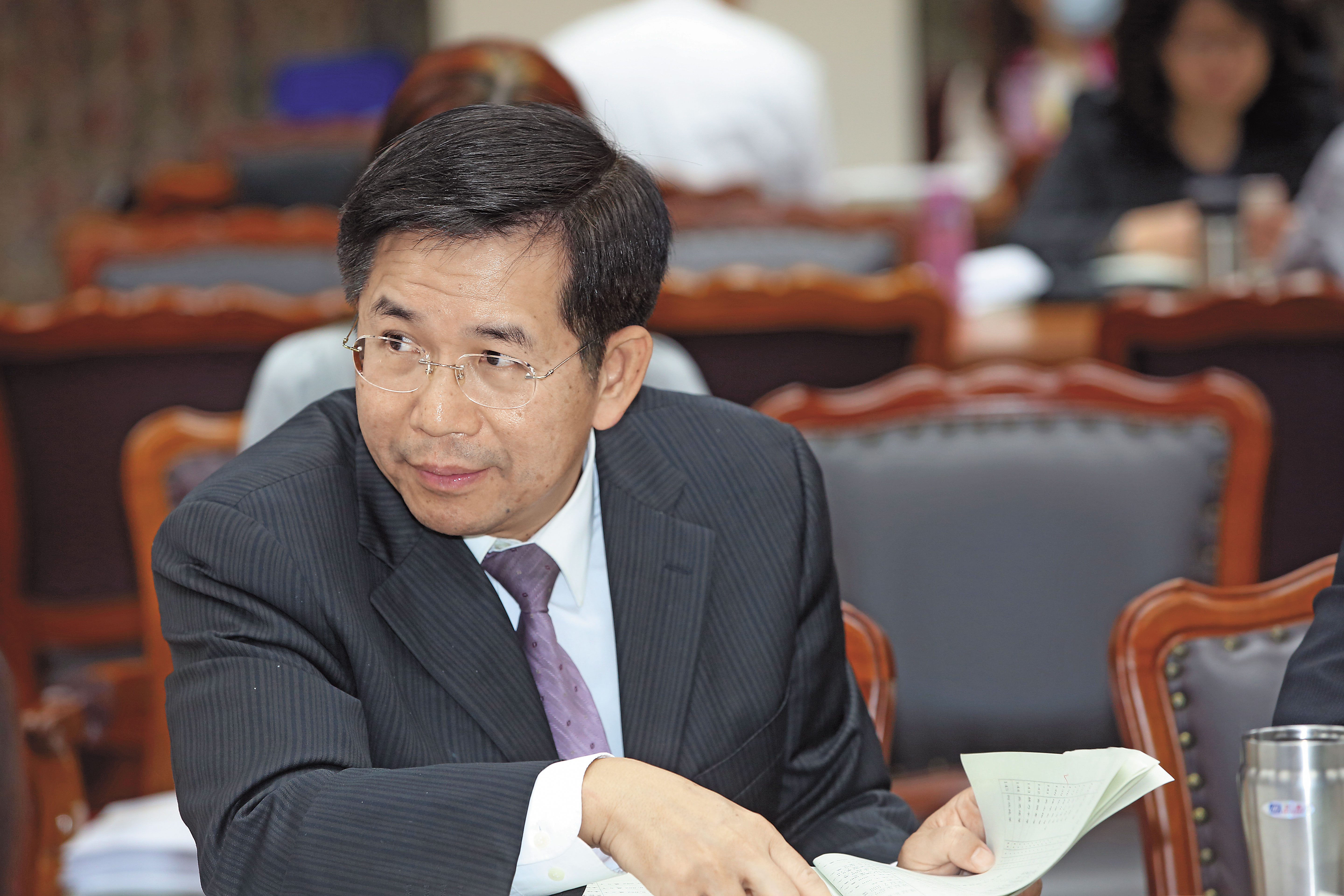 針對各大學「一中承諾書」事件，教育部發了調查表，要各校回報。圖為教育部長潘文忠