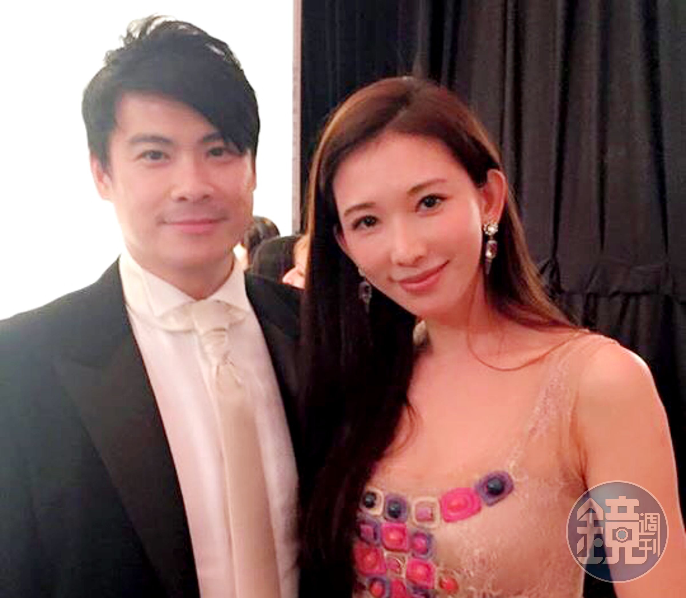 許耀仁婚前情史輝煌，曾經與名模倪雅倫以及前TVBS女主播交往，圖右為名模林志玲。（翻攝自Richard Hsu臉書）
