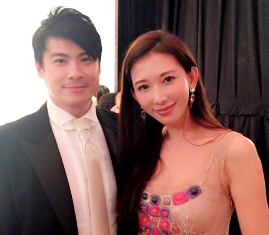 許耀仁婚前情史輝煌，曾經與名模倪雅倫以及前TVBS女主播交往，圖右為名模林志玲。（翻攝自Richard Hsu臉書）