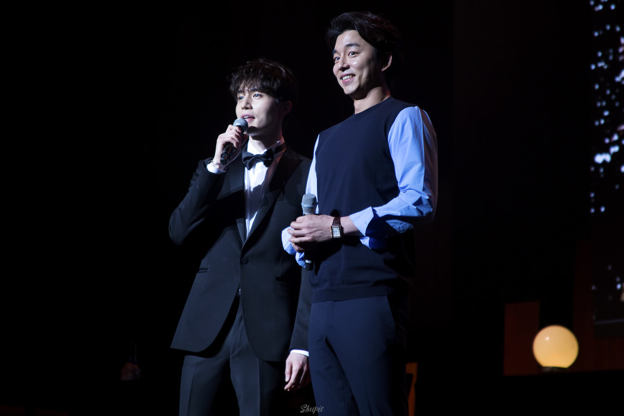 「死鬼CP」首爾合體，孔劉（右）擔任李棟旭見面會嘉賓，讓《鬼怪》影迷大呼賺到了。（翻攝自推特pic_duk）