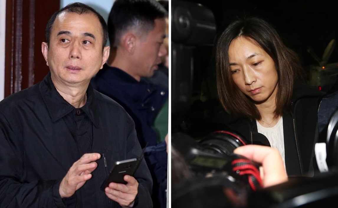 股市大戶史金生（左）也使用人頭帳戶買了多張漢微科，檢調確認他與邱慧平（右）等家人不認識。