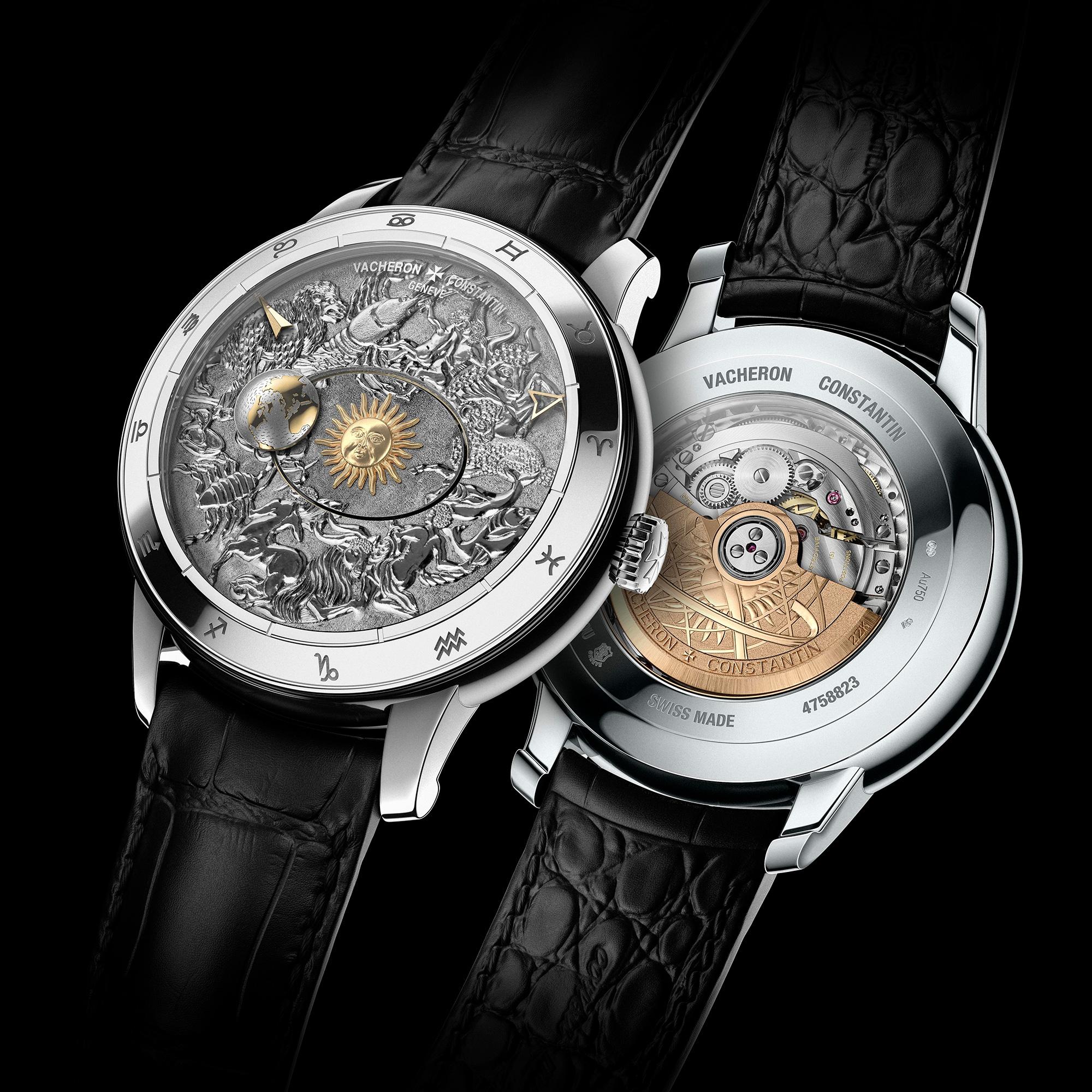 藝術大師系列Copernicus celestial spheres 哥白尼天體球腕錶,手工雕刻版本(型號7600U/000G-B211),定價NT$3,540,000。