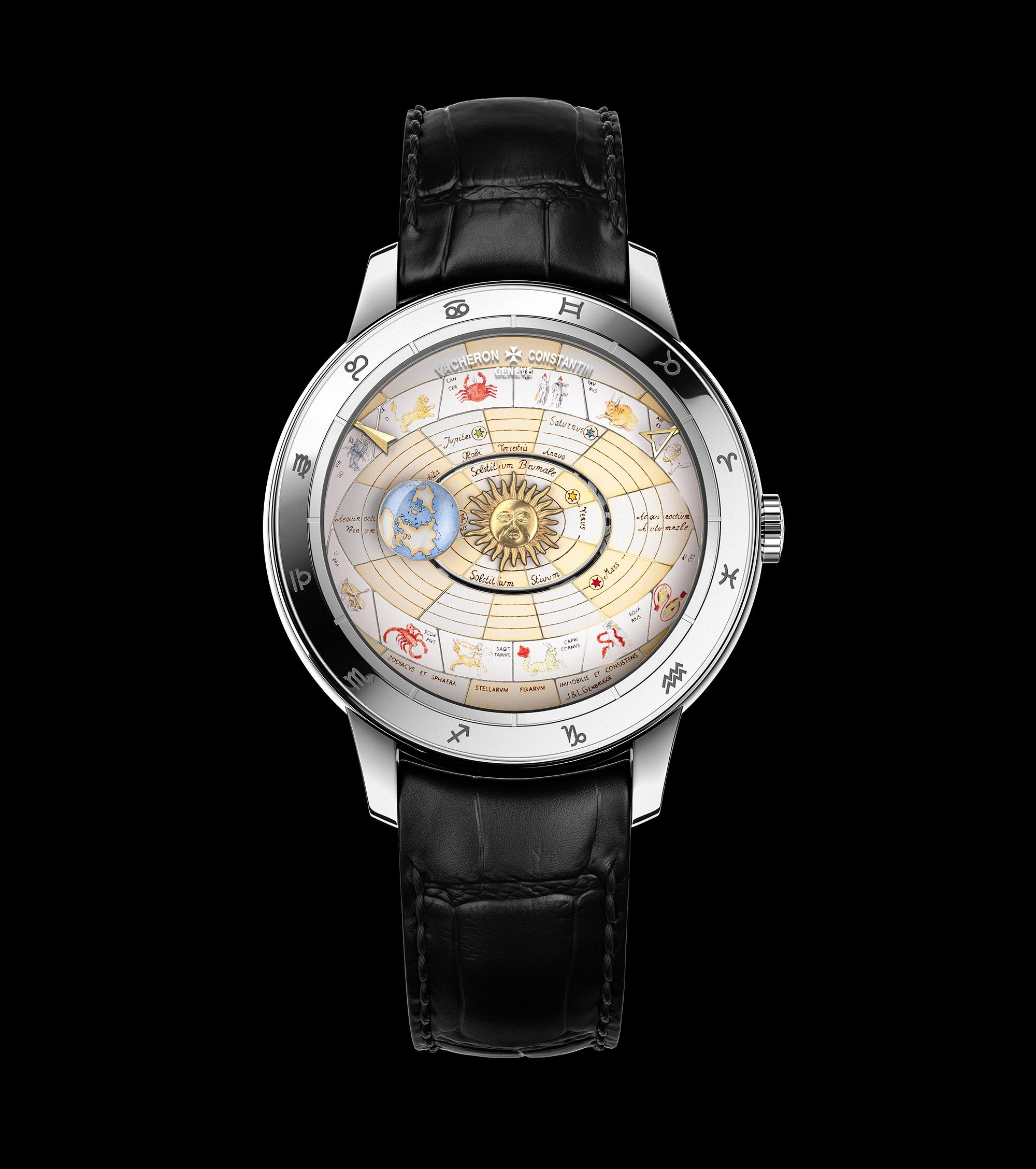 藝術大師系列Copernicus celestial spheres 哥白尼天體球腕錶,大明火琺瑯版本(型號7600U/000G-B212),定價NT$4,660,000。