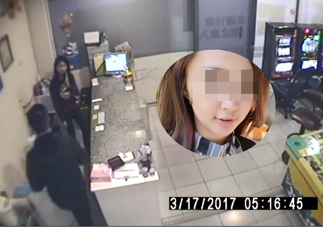 黃姓女子在遊藝場工作時，突然衝進一名男子，男子先是將身形瘦小的黃女拖出櫃檯外猛打，再拿出預藏的檳榔刀猛砍被害女子3刀後逃逸。