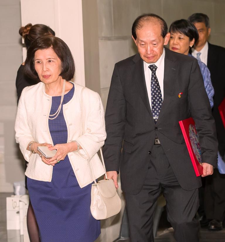 大同將於5月進行董監事改選，一旦外資結合市場派，對於總經理林郭文艷（左）以及董事長林蔚山（右）的經營權將帶來相當大的威脅。