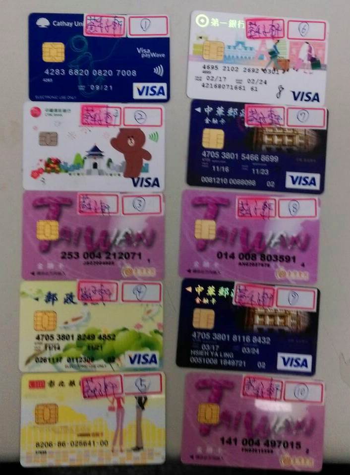 蘇嫌持有的10張提款卡,有2張已經列為警示帳戶。