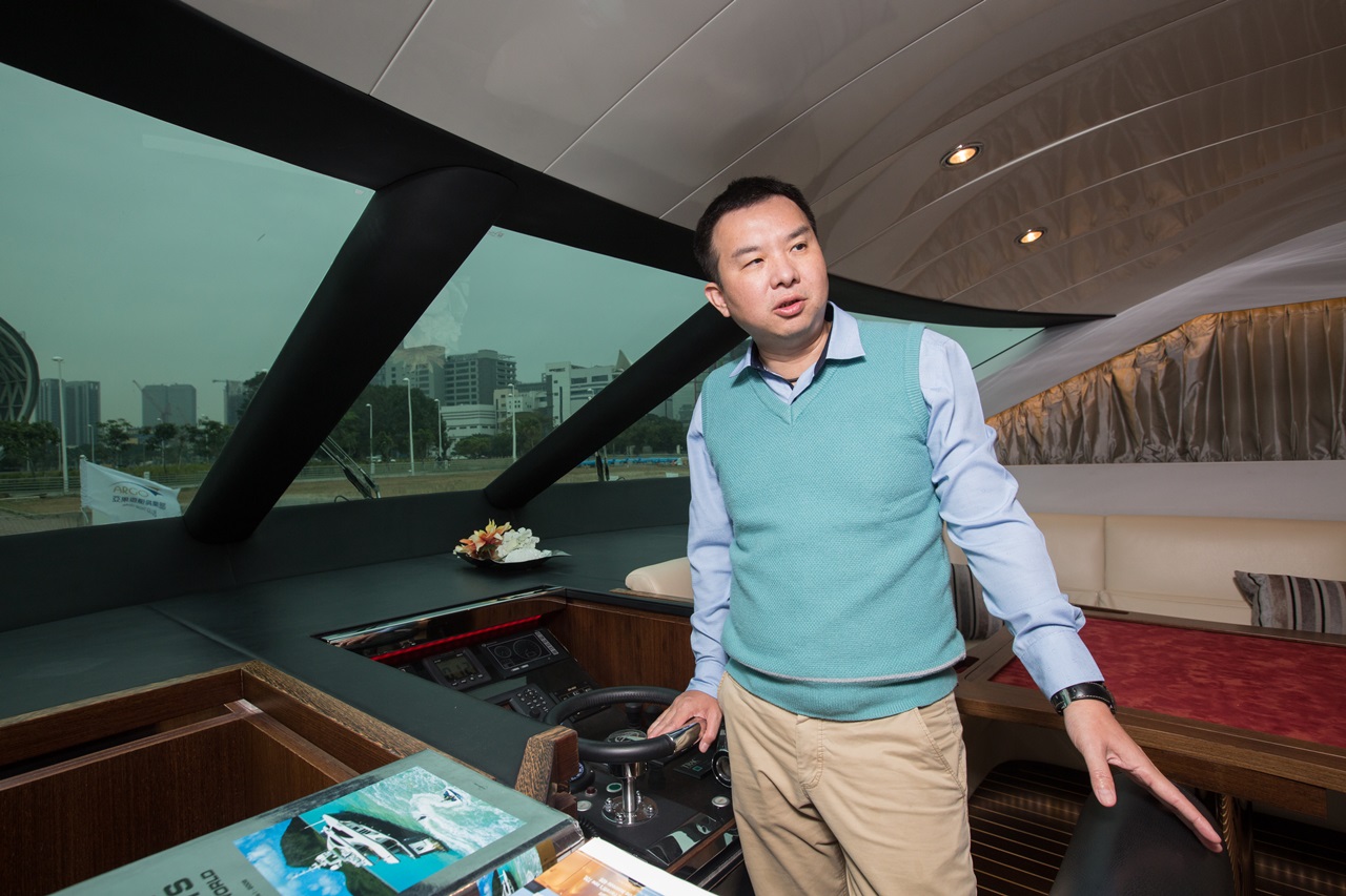 亞果遊艇俱樂部董事長侯佑霖，要把南台灣打造成亞洲邁阿密，估計未來商機可期。