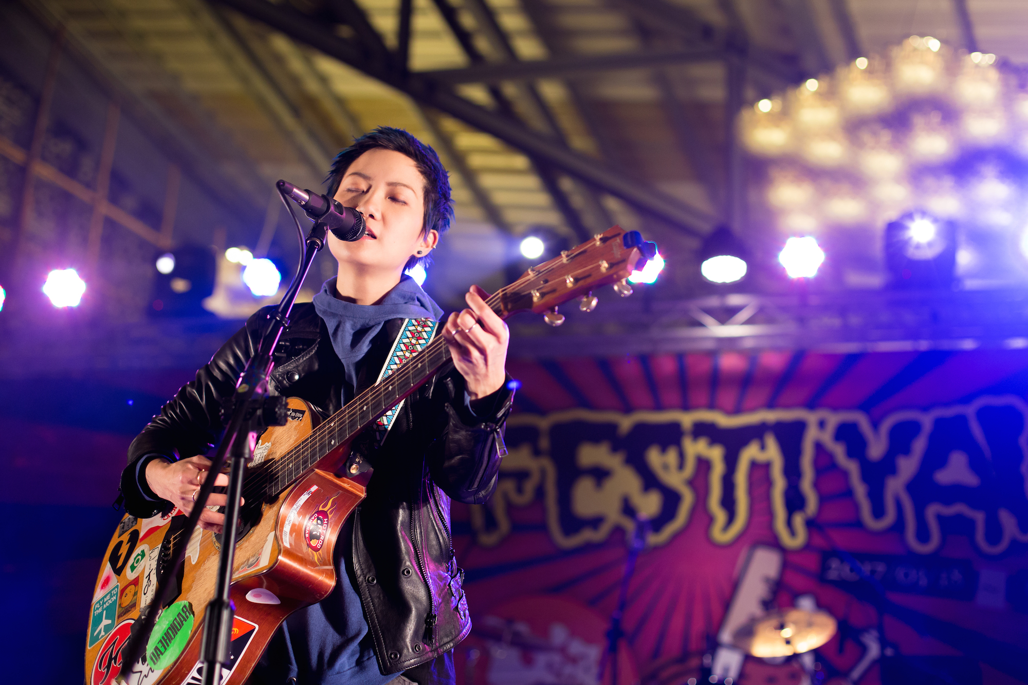 盧凱彤日前來台參加「B Festival」音樂節。