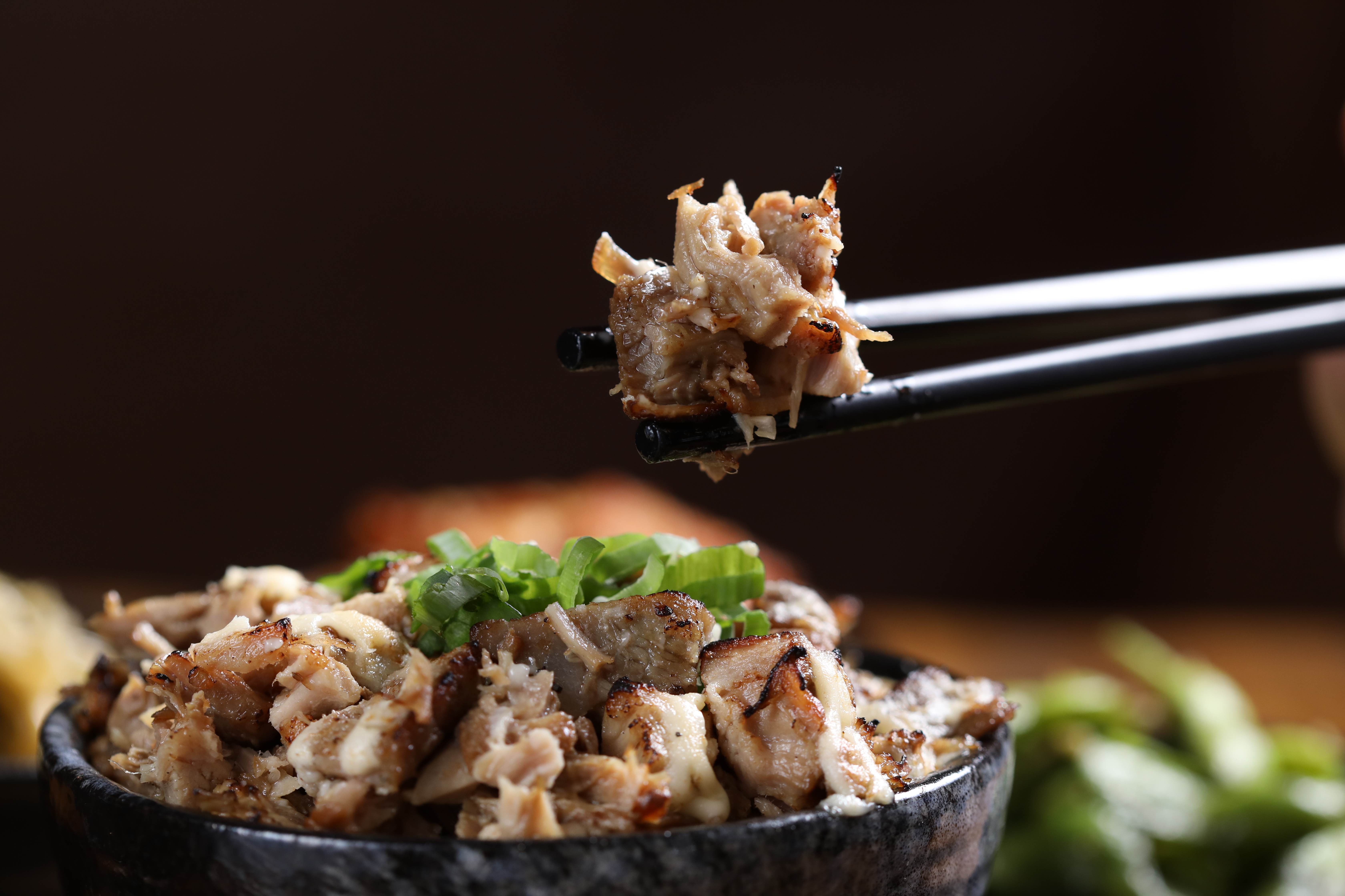 吃拉麵配叉燒飯，真的是大大滿足！