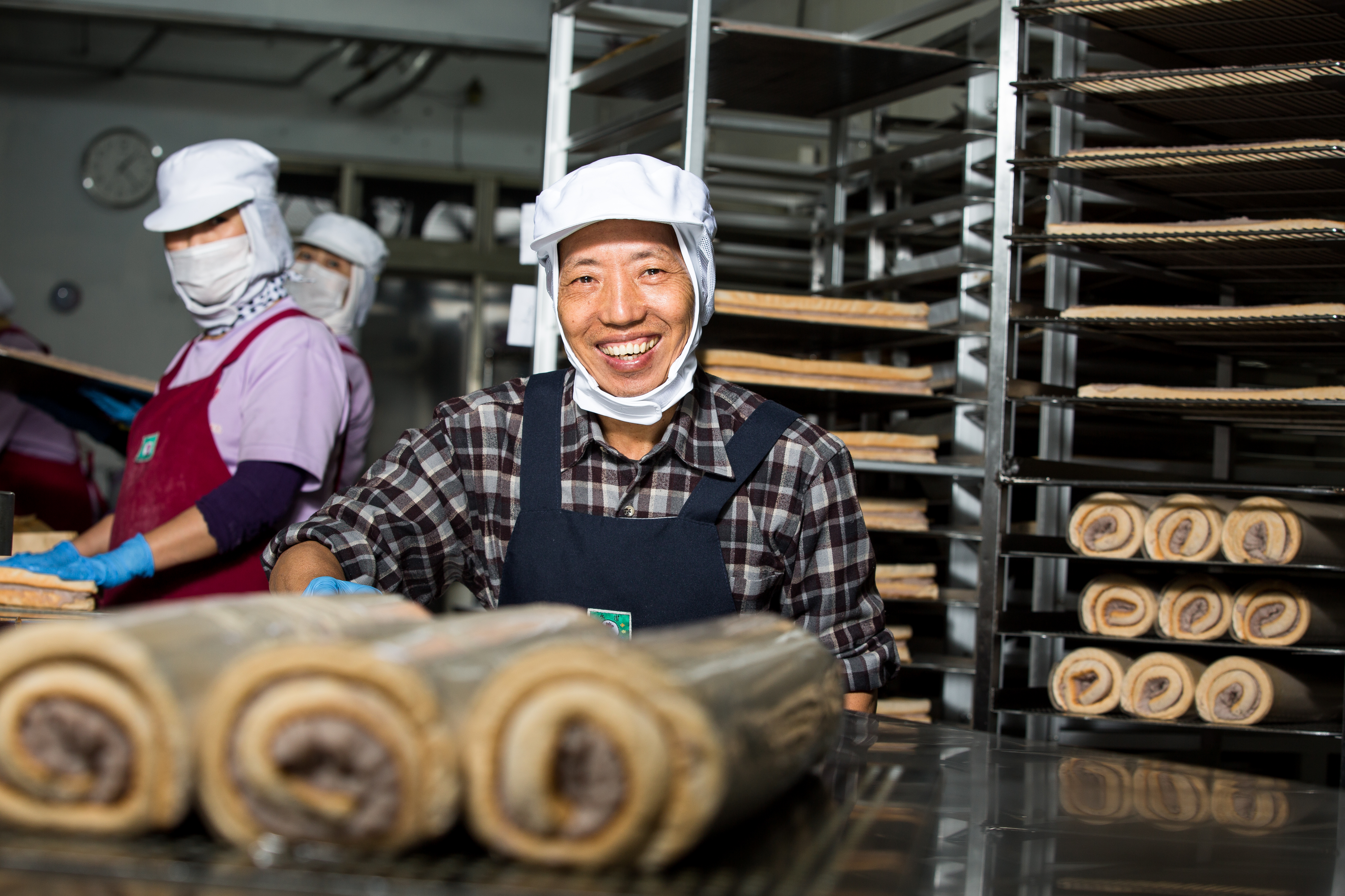 香帥蛋糕創辦人王志德研發芋泥卷，主打新鮮現做與料好實在，成老店招牌商品，單日可賣出8000條。