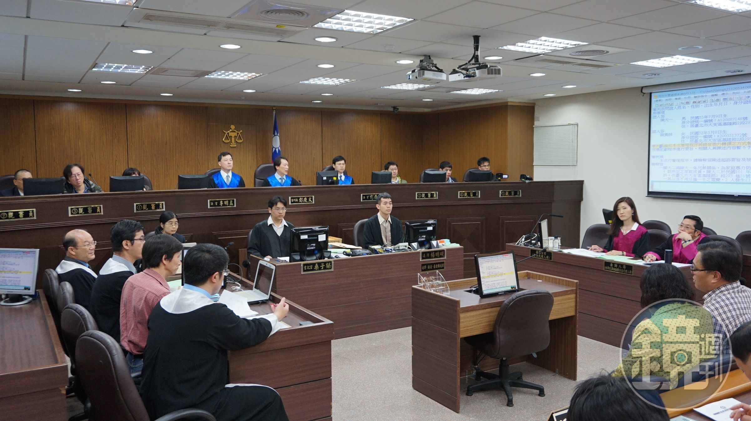 司法院規劃中的人民參審制，素人也可以當法官，圖為台北地院模擬法庭。